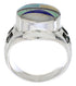 Genuine Silver Multicolor Southwestern Ring Size 4-3/4 TX38717