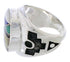 Authentic Sterling Silver Multicolor Southwest Ring Size 6-1/2 TX38726