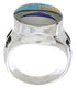 Authentic Sterling Silver Multicolor Inlay Ring Size 7-1/2 TX38730