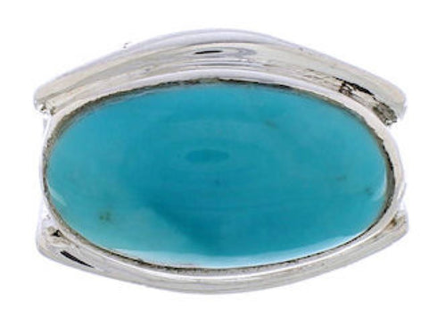 Silver Southwestern Turquoise Jewelry Ring Size 5-3/4 TX39753