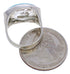Silver Southwestern Turquoise Jewelry Ring Size 5-3/4 TX39753