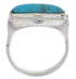 Sterling Silver Southwestern Turquoise Jewelry Ring Size 6-3/4 TX39754