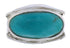 Southwest Silver Turquoise Ring Size 4-1/2 TX39762
