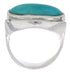 Southwest Silver Turquoise Ring Size 4-1/2 TX39762