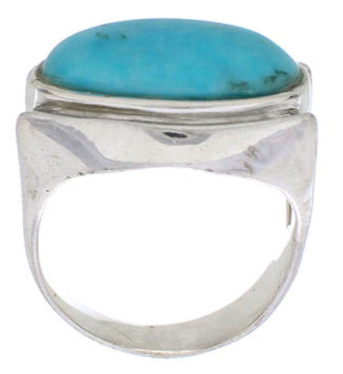 Silver Turquoise Jewelry Ring Size 6-1/4 TX39781
