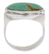 Turquoise Southwestern Sterling Silver Ring Size 6-3/4 TX39824
