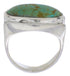 Southwestern Turquoise Sterling Silver Jewelry Ring Size 4-3/4 TX39842