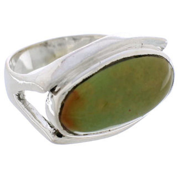 Southwest Turquoise Silver Jewelry Ring Size 5-1/2 TX39840