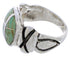 Silver And Turquoise Inlay Jewelry Ring Size 7 TX39970