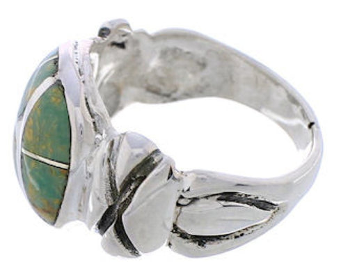 Silver Southwest Turquoise Jewelry Ring Size 6-3/4 TX39983