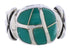 Silver Southwestern Turquoise Jewelry Ring Size 5-3/4 TX39984