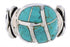 Silver Southwestern Turquoise Ring Size 6-1/4 TX39985