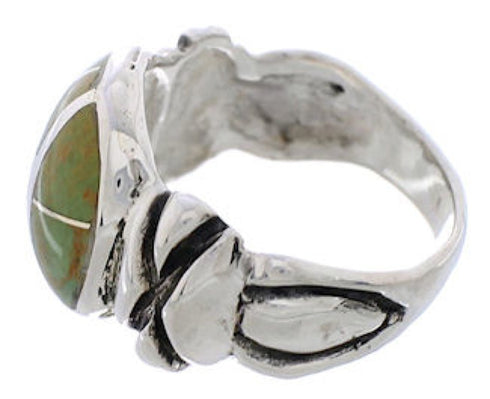 Sterling Silver Turquoise Inlay Ring Size 6 TX39992
