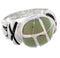 Silver Turquoise Inlay Southwestern Ring Size 5-1/4 TX40000