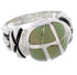 Silver Turquoise Inlay Southwestern Ring Size 5-1/4 TX40000