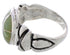 Sterling Silver Turquoise Inlay Southwestern Ring Size 8-1/4 TX39998
