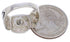 Silver Turquoise Inlay Southwest Ring Size 5-1/4 TX40001