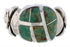 Silver Turquoise Jewelry Ring Size 7-1/2 TX40008