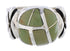 Southwestern Silver Turquoise Inlay Jewelry Ring Size 5-3/4 TX40017