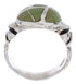 Southwestern Silver Turquoise Ring Size 8-1/2 TX40019