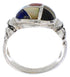 Southwest Silver Multicolor Inlay Ring Size 7-1/4 TX40028