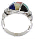 Sterling Silver Multicolor Southwestern Ring Size 6-1/2 TX40033