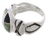 Multicolor Inlay Southwest Sterling Silver Ring Size 8-3/4 TX40050