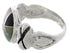Multicolor Inlay Silver Southwest Ring Size 5 TX40053
