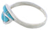 Turquoise Genuine Sterling Silver Ring Size 6-1/2 AX87668