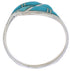 Turquoise Inlay Sterling Silver Jewelry Ring Size 5-3/4 WX40966