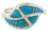Genuine Sterling Silver Jewelry Turquoise Ring Size 4-3/4 WX41016