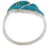 Genuine Sterling Silver Jewelry Turquoise Ring Size 4-3/4 WX41016