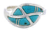 Turquoise Southwest Authentic Sterling Silver Ring Size 5-3/4 WX41040