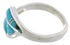 Turquoise Southwest Authentic Sterling Silver Ring Size 5-3/4 WX41040