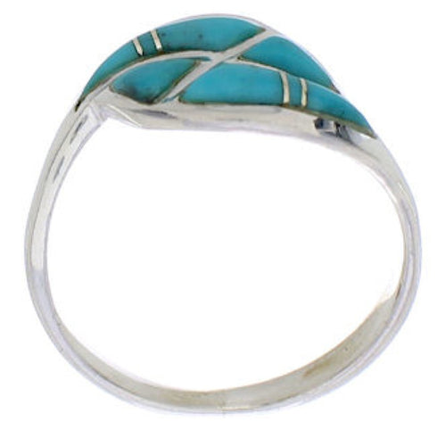 Turquoise Authentic Sterling Silver Jewelry Ring Size 6 WX41046