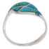 Turquoise Authentic Sterling Silver Jewelry Ring Size 6 WX41046