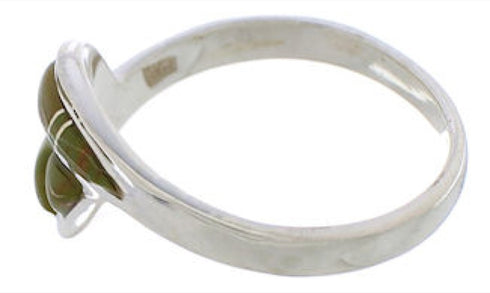 Genuine Sterling Silver Southwest Turquoise Ring Size 8-1/2WX41063