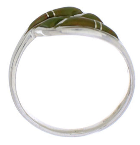 Genuine Sterling Silver Southwest Turquoise Ring Size 8-1/2WX41063