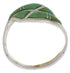 Sterling Silver Southwest Turquoise Inlay Ring Size 6-1/4 WX41066