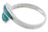Turquoise Sterling Silver Jewelry Ring Size 8-1/4 WX41075