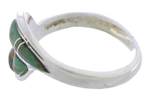Turquoise Sterling Silver Jewelry Southwest Ring Size 5-3/4 WX41079