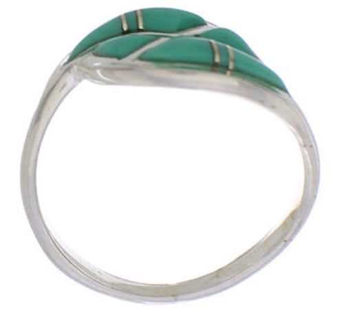 Sterling Silver Jewelry Turquoise Southwest Ring Size 7-3/4 WX41083