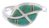 Turquoise Authentic Sterling Silver Southwest Ring Size 4-3/4 WX41106