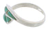 Turquoise Authentic Sterling Silver Southwest Ring Size 4-3/4 WX41106