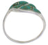 Turquoise Inlay Sterling Silver Southwest Ring Size 5-3/4 WX41105