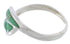 Southwest Turquoise Inlay Sterling Silver Ring Size 7-1/4 WX41111