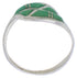 Southwest Turquoise Inlay Sterling Silver Ring Size 7-1/4 WX41111