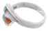Multicolor Inlay Southwest Sterling Silver Ring Size 7-1/2 WX41188