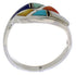 Multicolor Genuine Sterling Silver Ring Size 5 WX41175