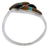 Sterling Silver Multicolor Southwestern Ring Size 6 WX41266